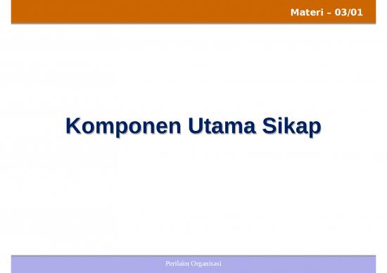 Performance Ppt 26804 | Materi 3 Po Sikap Dan Kepuasan Kerja