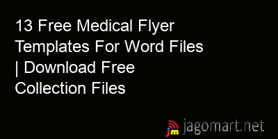 picture 13 Free Medical Flyer Templates For Word Files | Download Free Collection Files