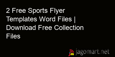 picture 2 Free Sports Flyer Templates Word Files | Download Free Collection Files