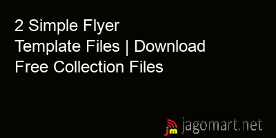 picture 2 Simple Flyer Template Files | Download Free Collection Files
