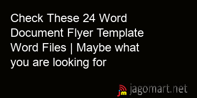 picture Check These 24 Word Document Flyer Template Word Files | Maybe what you are looking for