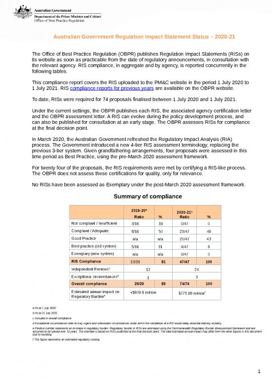 picture1_Certification Letter Template Word 29080 | 2020 21 Australian Government Regulation Impact  Statement Status By Agency