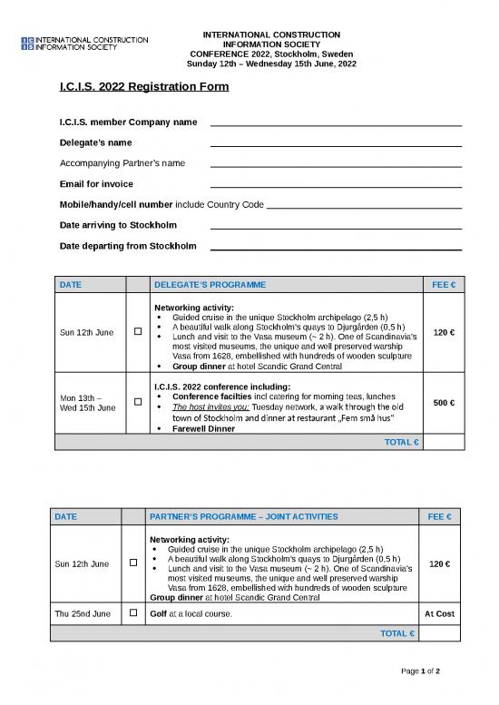 picture Construction Spreadsheet 30604 | 2022 Icis Da Stockholm  Registration Form