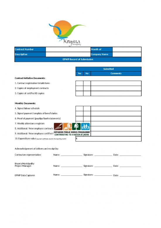 Excel Sheet Download 31144 Annexure E Epwp Reporting Template Rev 10