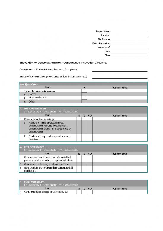 picture1_Checklist Template Excel Free Download 31560 | Appendix A Construction Checklists Wv Sw Manual 11 2012