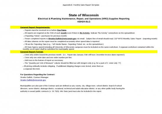 picture1_Sales Report Format In Excel Free Download 31493 | Appendix B  Monthly Sales Report Template