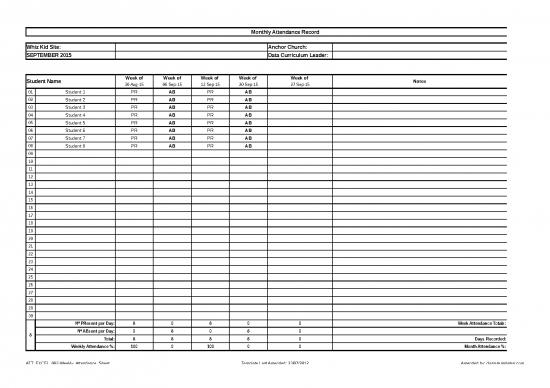 picture1_Excel Sheet Download 31027 | Attendance Tracking Template