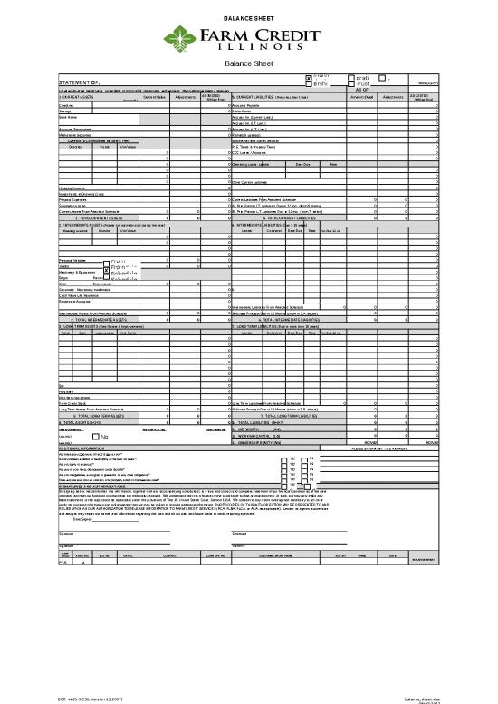 picture Excel Sheet Download 30824 | Balance Sheet