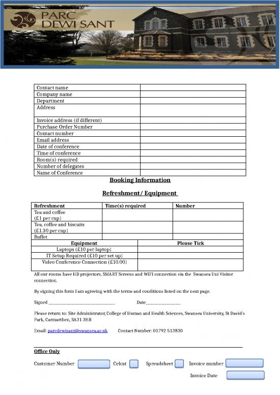 picture Company Presentation Template 30684 | Booking Form 17