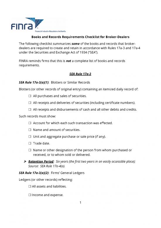 picture Certificate Word Format 29497 | Books And Records Requirements Checklist For Broker Dealers