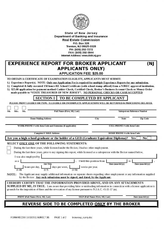 picture Business Spread Sheet 31435 | Brokerexp Njonly