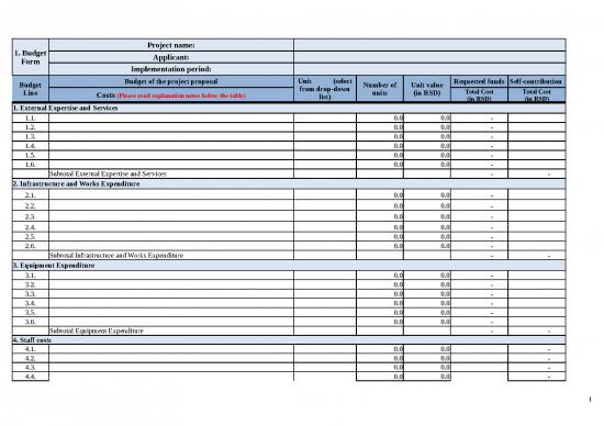 picture Excel Sheet Download 30835 | Budget Form 1