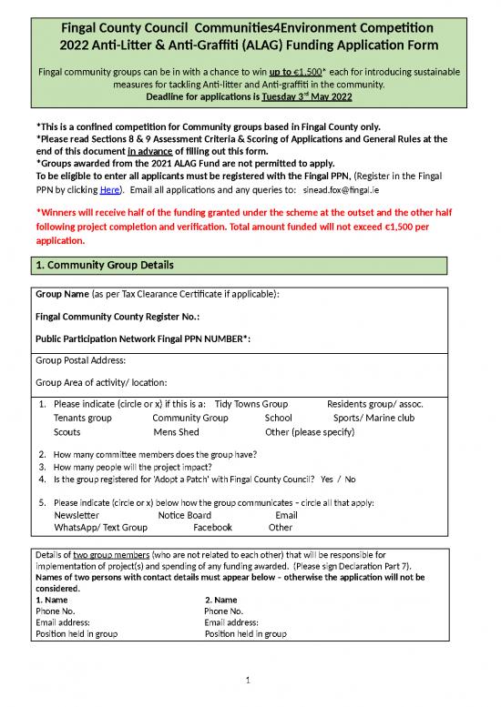 picture_Communities4environment Anti Litter Graffiti Funding Application Form 2022