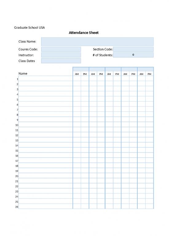picture Excel Sheet Download 30754 | Copy Of Attendance   Assessment Sheet Template