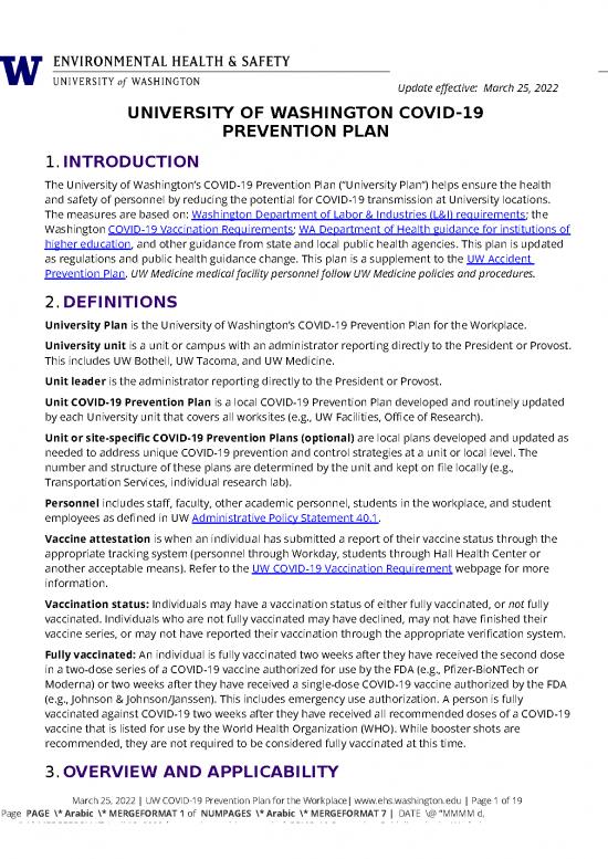picture Personnel Policies Example 29448 | Covid 19 Prevention Plan For The Workplace