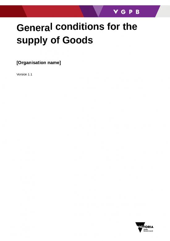 picture Gst Word Format 30523 | General Conditions For The Supply Of Goods