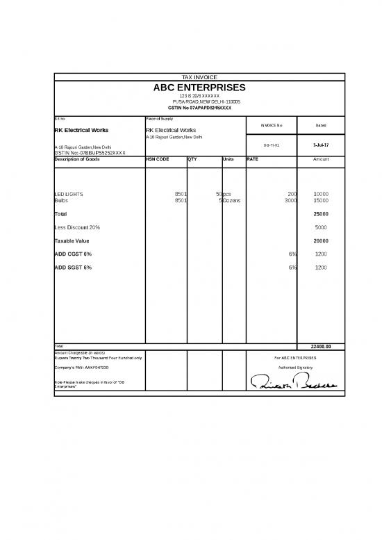 picture Excel Sheet Download 30738 | Gst Tax Invoice Format For Goods