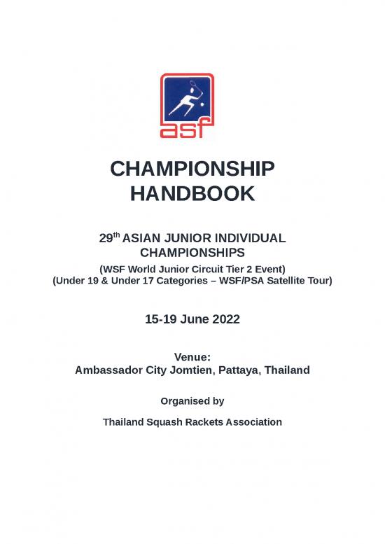 picture_Handbook   29th Asian Junior Individual Championships 2022
