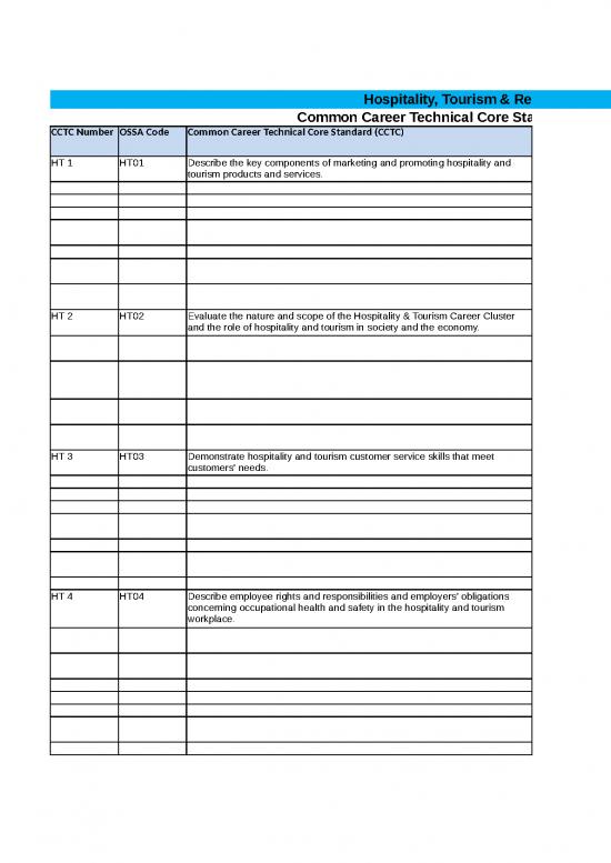 picture1_Excel Sheet Download 31191 | Hospitality Tourism And Recreation