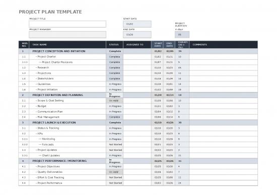 picture Excel Sheet Download 31240 | Ic Project Plan Template 8538 V1