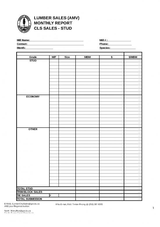 picture Sales Report Format In Excel Free Download 31538 | Interior Lumber And Chip Report Form