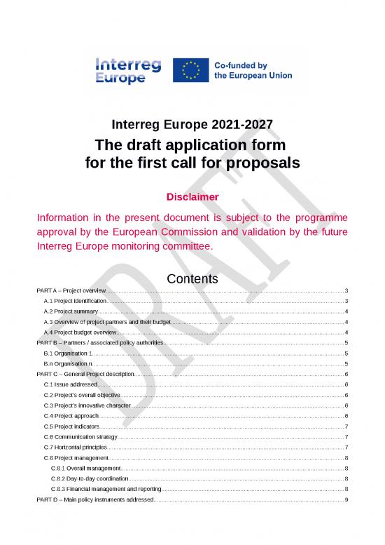 picture Budget Spreadsheet 29606 | Interreg Europe   First Call Application Form For Publication Draft