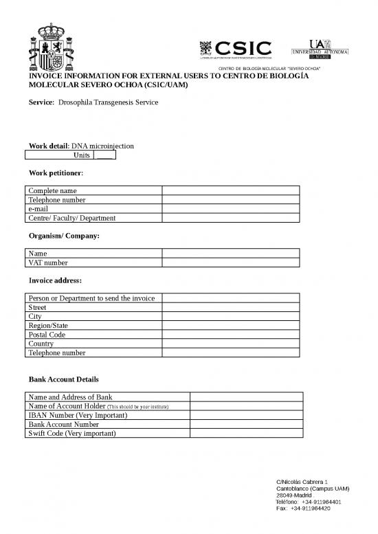 picture Work Spreadsheet 30526 | Invoice Information