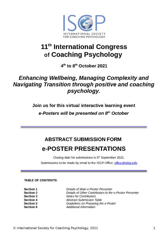 picture1_Table Of Contents Template Word Free Download 29223 | Iscp Poster Abstract Submission Form 2021 V2