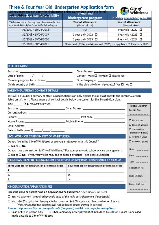 picture_Kindergarten Application Form May 2022
