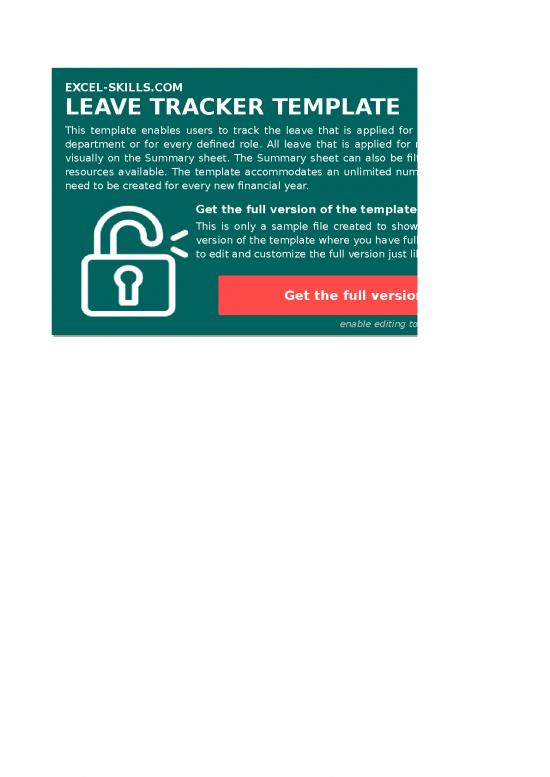 picture Excel Sheet Download 31072 | Leave Tracker Sample