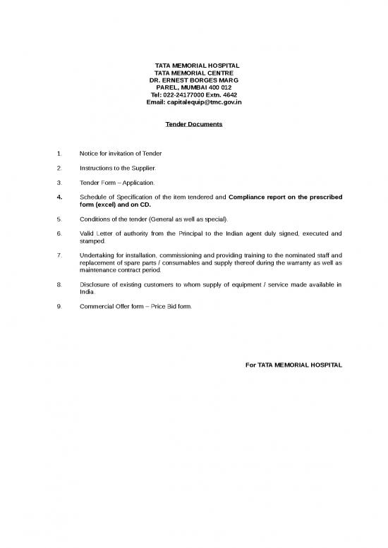 picture Free Commercial Invoice Template Word 29211 | Lt 0054 Optic Colposcope With Side Teaching Arm Tender Form