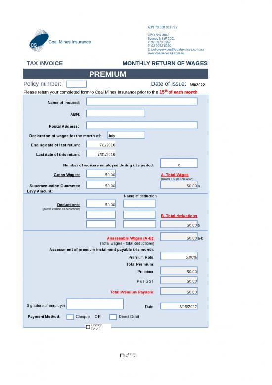 picture Excel Sheet Download 31032 | Monthly Wages Declaration 2016 17
