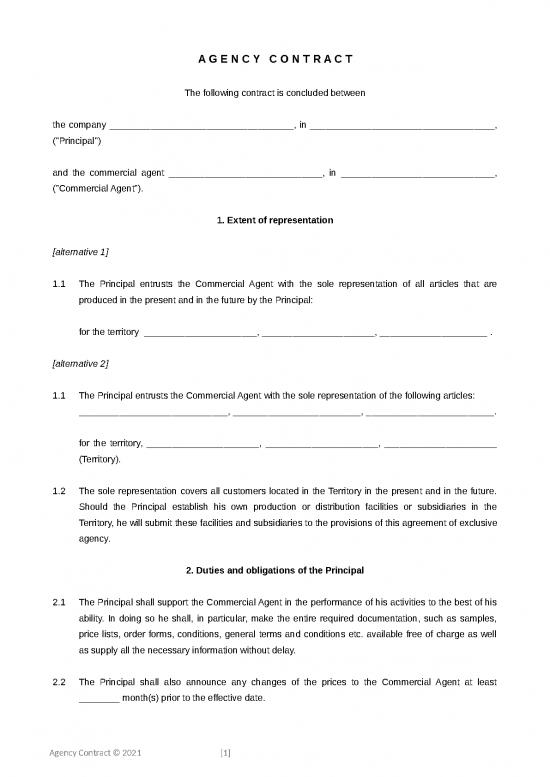 picture Company Presentation Template 30719 | Mustervertrag Englisch