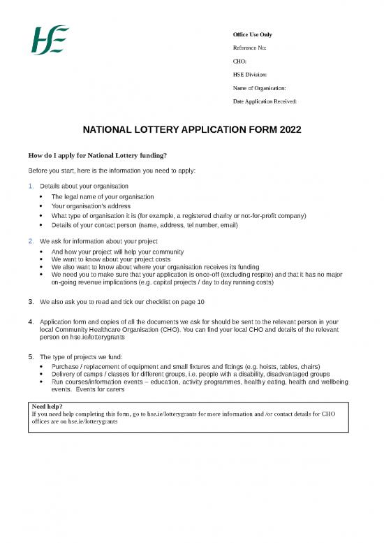 Make Invoices Microsoft Word 30073 National Lottery Application Form 2022