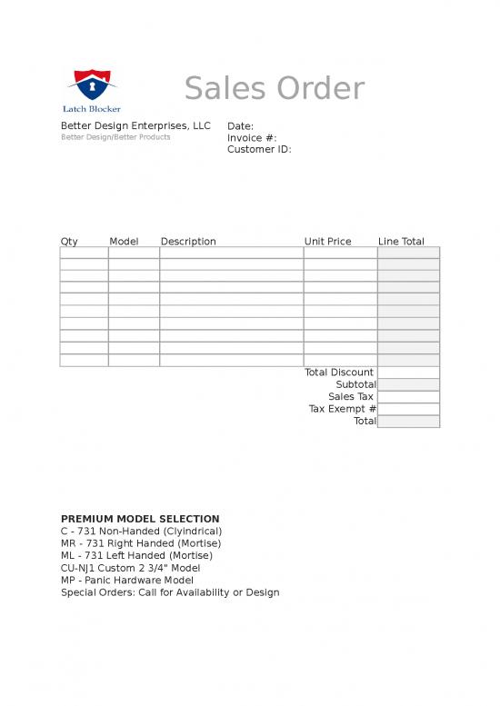picture Sales Order Format Excel 31457 | New Sales Order Form Latchblocker