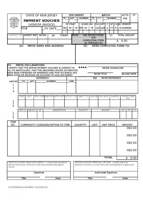 picture_Voucher Word Format 30426 | Payment Voucher