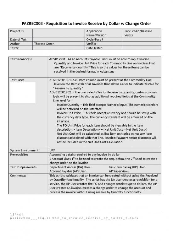 picture Invoice Template Word 30466 | Pazrec003   Requisition To Invoice Receive By Dollar 2