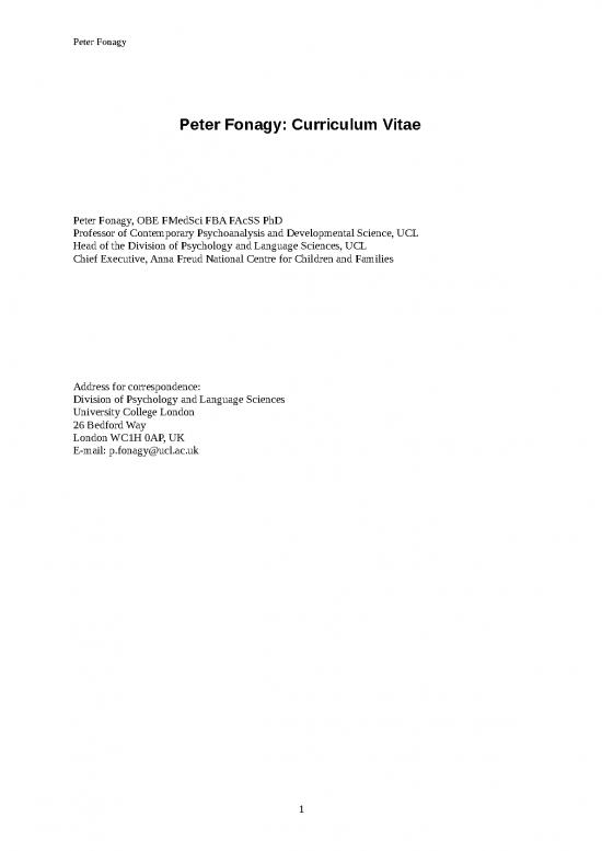picture1_Contoh Cv Menarik Doc 29986 | Peter Fonagy Full Cv Updated Oct 13 2021