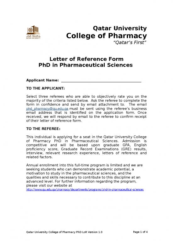 phd reference letter uk