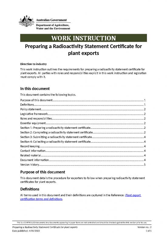 picture_Word Document Flyer Template 30166 | Preparing Radioactivity Certificate Plant Exports