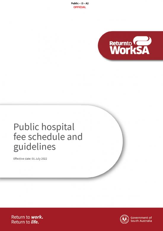 picture Work Spreadsheet 29863 | Public Hospital Fee Schedule 2022