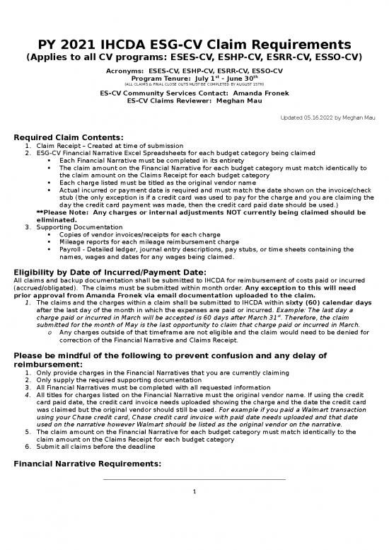 picture Free Financial Flyer Templates 29601 | Py 2021 Ihcda Esg Cv Claims Requirement