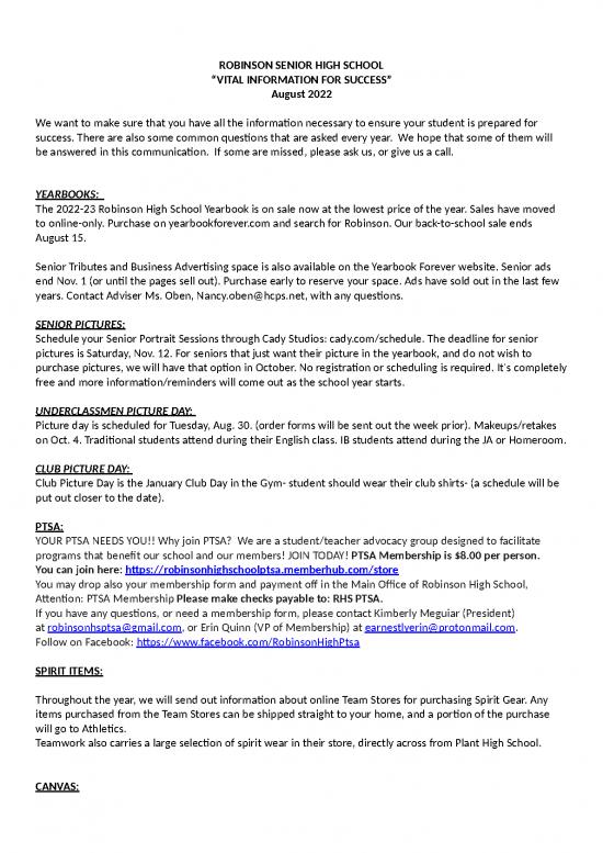 picture For Sale Flyer Template Free 29573 | Robinson Open House Tibits 2022