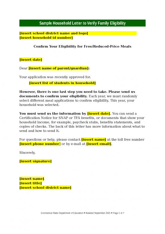 picture1_Free Education Flyer Templates Word 29120 | Sample Household Letter Verify Family Eligibility