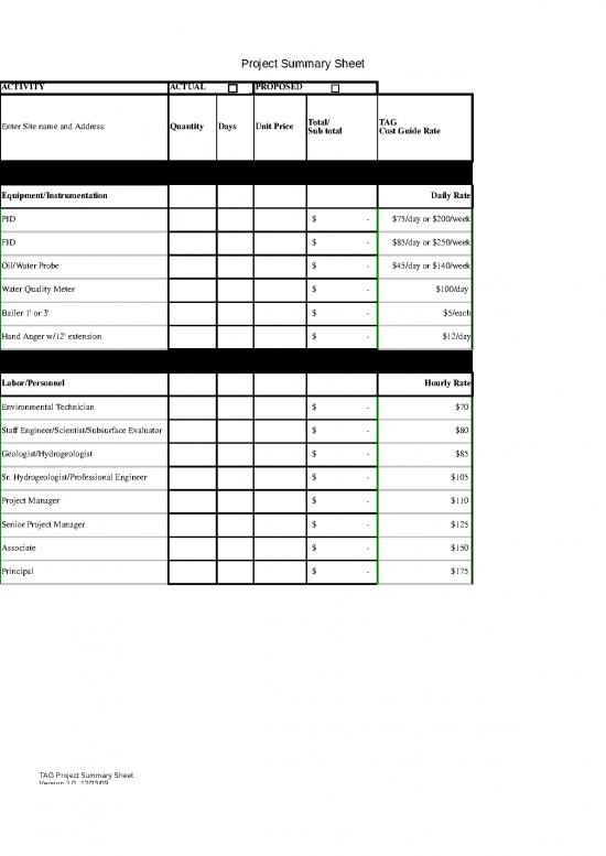 picture1_Excel Sheet Download 31178 | Tag Project Summary Sheet