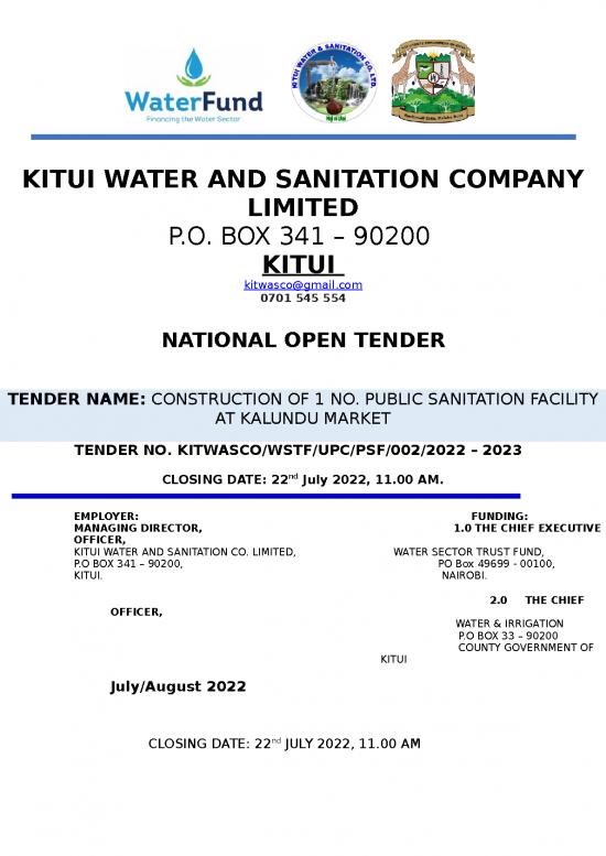 picture_Construction Spreadsheet 29948 | Tender For The Proposed Construction Of Public Sanitation Facility At Kalundu Market Final