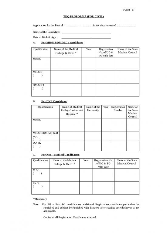picture1_Proforma Format In Word 31421 | Teq Proforma Civil Army