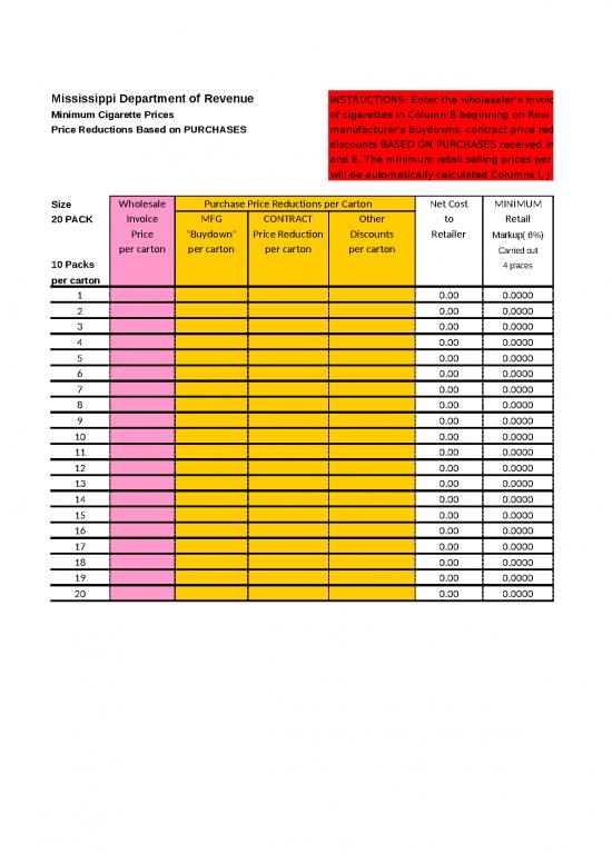 picture_Excel Sheet Download 31052 | Tob Minimumpriceworksheetretail 12 13