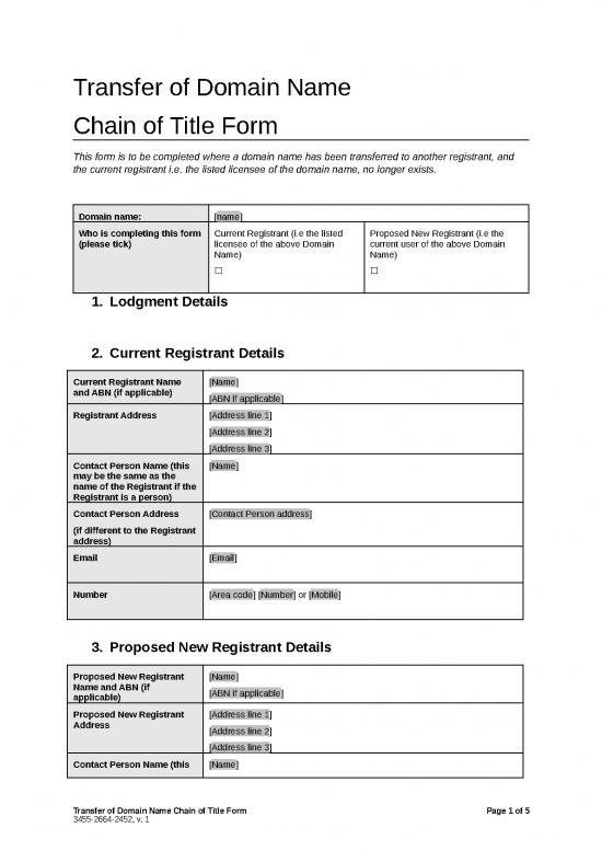 picture_Transfer Of Domain Name Chain Of Title