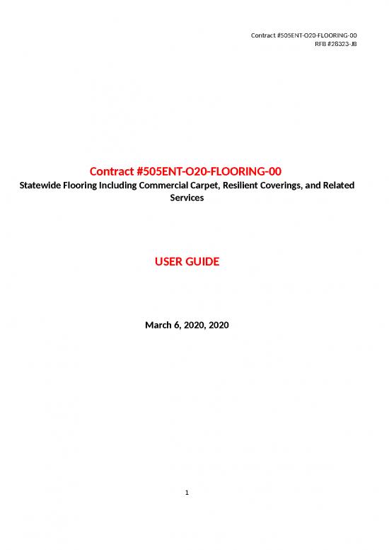 picture_Table Of Contents Template Word Free Download 30489 | User Guide For Flooring 02 24 2020